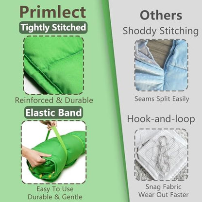 Primlect Toddler Nap Mat with Pillow, Roll Up Extra Large Sleeping Bag