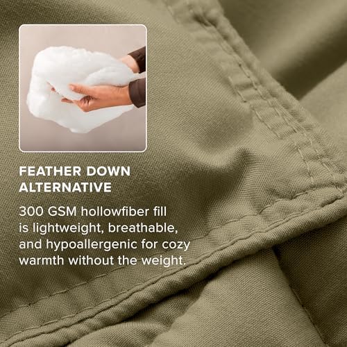 Bare Home Comforter Set - 1800 Ultra Soft (Twin/Twin XL, Olive)