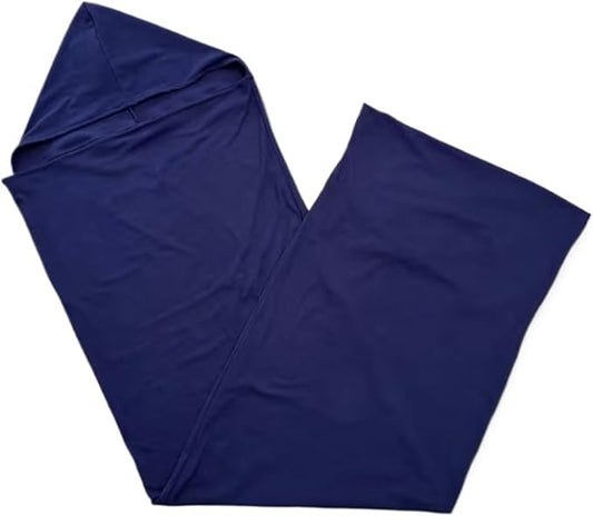 Wearable Sleep Pod Hug Blanket,Constant Temperature Control Bedding 360° Ergonomic Snug Fit, Ultra Soft Duvet Fabric for All-Season Deep Sleep(Dark Blue,185 * 50cm)