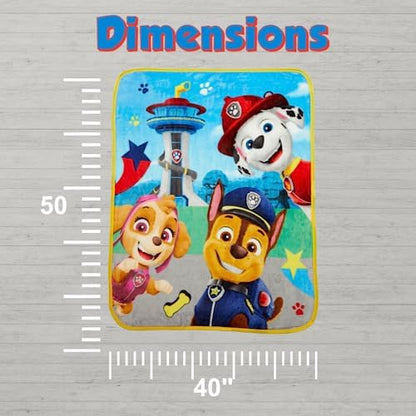 Franco Paw Patrol Kids Bedding Super Soft Silk Touch Throw, (Official Licensed Product), 40 in x 50 in (Pack of 12)