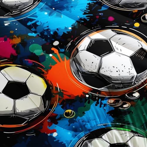 QOOMO Graffiti Football Kids Comforter Set Full Size