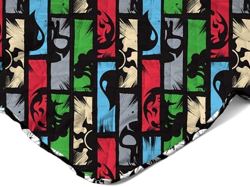 Northwest Magic The Gathering Animated Magic Full/Queen Quilted Blanket, Comfy Throw, Adults Boys Girls, Soft Lightweight Bedding for Bed, or Couch, 90 x 90 inches