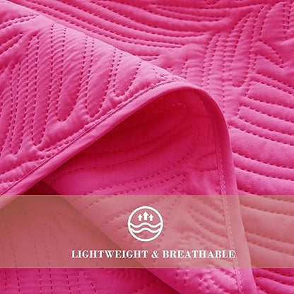 Exclusivo Mezcla Lightweight Full Queen Quilt Bedding Set, Soft Microfiber