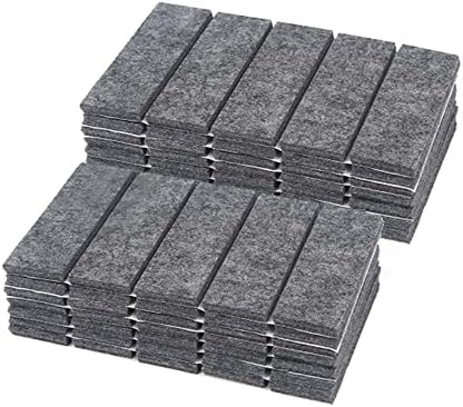 Wall Protector from Furniture, 70 Pcs Headboard Stoppers, Self Adhesive Headboard Wall Protector Protects Walls from Knocks, Suitable for Bedside, Cabinet, Chair, Sofa (3.5" x 1.1" x0.2") Grey