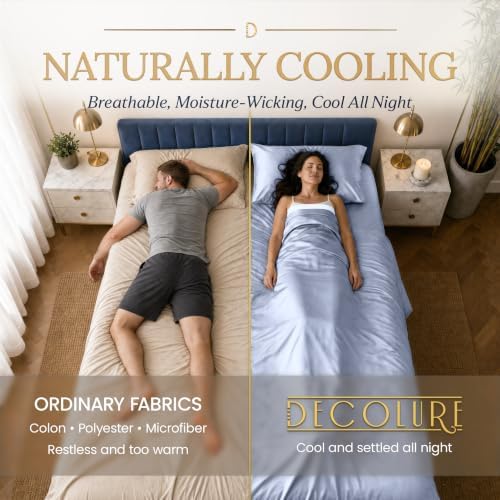 DECOLURE 100% Viscose Derived from Bamboo Sheets | 4 Pc Bed Set