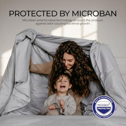 FAUNNA 100% Cotton Duvet Cover Dust Mite Bed Bug Comforter Protector, Full