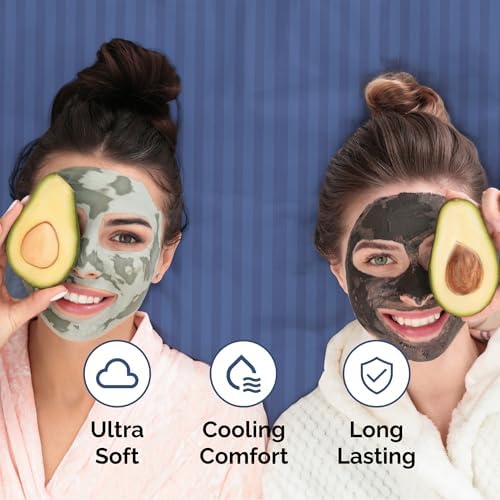 Full 4 Piece Striped Sheet Set - Soft, Breathable & Cooling - Blue Stripes
