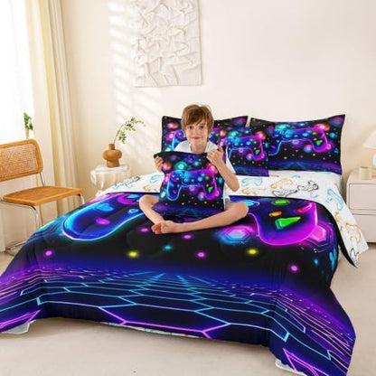Erosebridal Gaming Gamer Full Bedding Set -