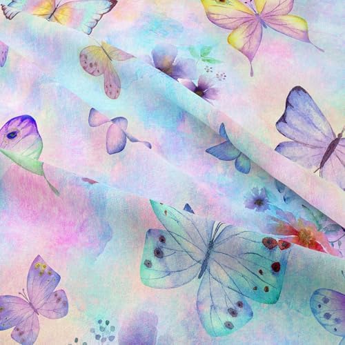 6pcs Butterfly Comforter Set for Girls,Twin Size Bedding Sets for Teen,Kids Comforter Set with 1 Quilt+1 Flat Sheet+1 Fitted Sheet+2 Pillowcases+1 Cushion Cover(Butterfly Twin)