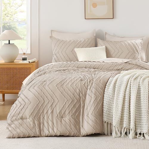 Andency Khaki Alaskan King Comforter Set 128x120 Extra Large