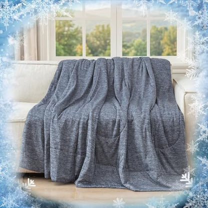 PHF Cooling Blanket for Hot Sleepers Night Sweat,Soft Quilted Comforter