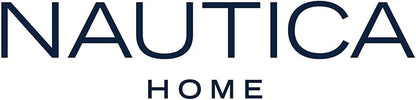 Nautica - King Quilt Set, Soft Cotton Bedding with a Medium Weight Feel, Reversible 3 Piece Bed Set with Matching Pillowcases (Galewood Blue/Beige)