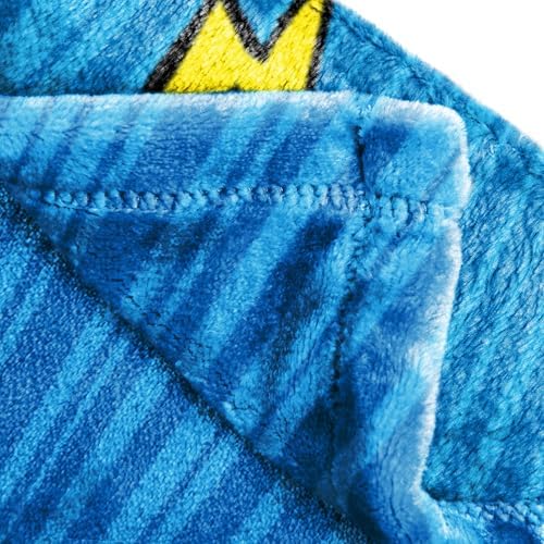 Jay Franco Kids Plush Throw Blanket – Soft & Cozy Fleece Throw for Bedroom & Couch Décor, Official Licensed Product, Blue - Avengers, 60x90 - Large Blanket