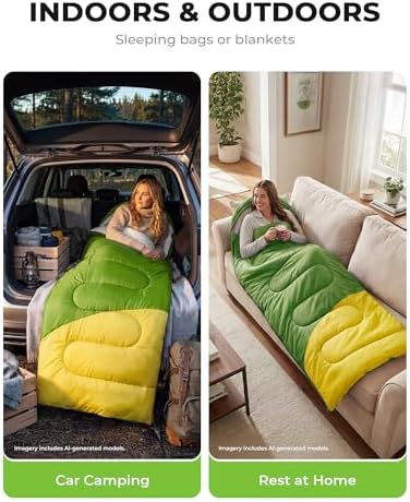 Sleeping Bags for Adults,Compact Lightweight Backpacking Sleeping Bag with Compression Sack for Youth, Camping Essentials Gearfor Hiking Travel Climbing Outdoor&Indoor Use