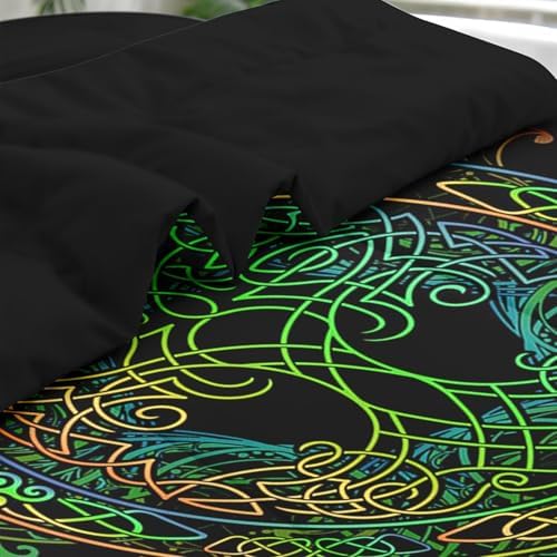 Pamnest King Comforter Set with Sheets, 7 Pieces Tree of Bedding