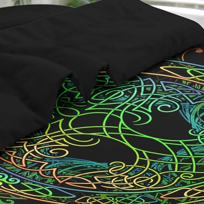 Pamnest King Comforter Set with Sheets, 7 Pieces Tree of Bedding