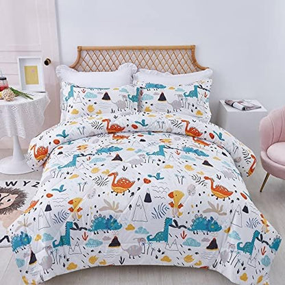 JSD Dinosaur Kids Comforter Set Queen Size