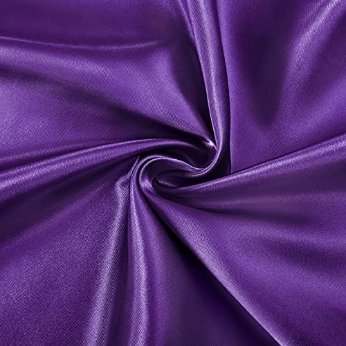 SiinvdaBZX 4Pcs Satin Sheet Set Full Size 15-Inch Deep Pocket, Purple