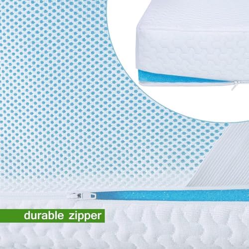 Mattress Topper Cover Twin XL Size (Only Cover) 3 Inch Mattress Protector