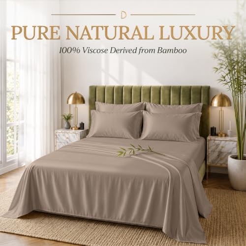 DECOLURE 100% Viscose Derived from Bamboo Sheets | 6 Pc Bed Set