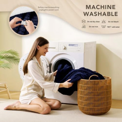 Homemate Heated Electric Blanket Queen Size 84"x 90" Heating Blanket