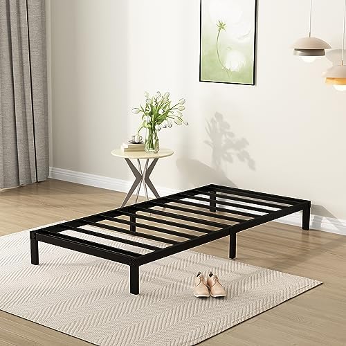 DiaOutro Narrow Twin Bed Frame 9 Inch Low Profile 30" W x 75" L