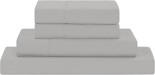 Modern Threads Soft Microfiber Solid Sheets - Luxurious Microfiber Bed Sheets - Includes Flat Sheet, Fitted Sheet with Deep Pockets, & Pillowcases Vapor Blue Twin