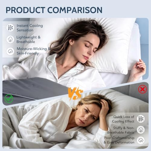 Cooling Comforter King/Cali King Size with Japanese Double-Sided Cold Tech