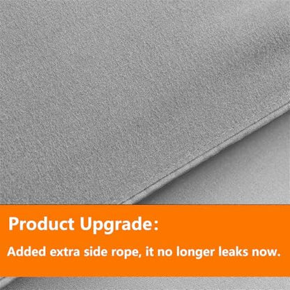 TAIMIT Grey Queen Size Comforter Set - 7 Pieces, Bed in a Bag Bedding Sets with All Season Soft Quilted Warm Fluffy Reversible Comforter,Flat Sheet,Fitted Sheet,2 Pillow Shams,2 Pillowcases,Gray