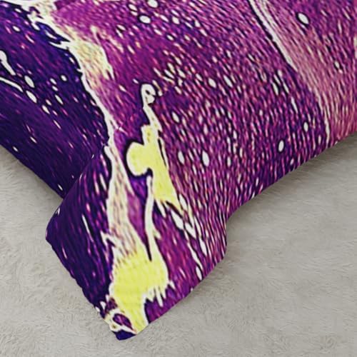Nttopship Colorful Watercolor Comforter Tie Dye Bedding Set with 2 Pillowcase Twin Size Marbling Comforter Set for Kids Boys Girls Bedroom Decor