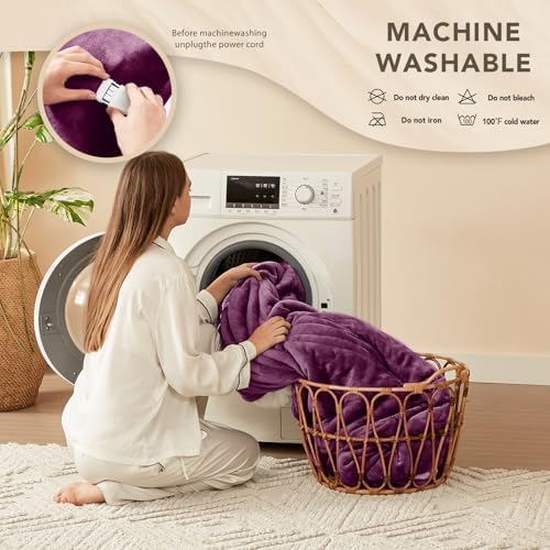 Homemate Heated Electric Blanket Full Size 72"x84" Heating Blanket
