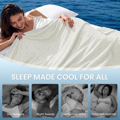 Topcee Cooling Blanket King Size 90"x108" for Hot Sleepers Summer Blanket