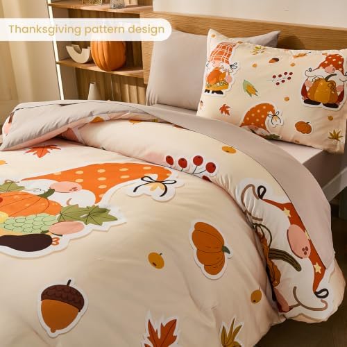 Kids Comforter Sets for Boys&Girls,Thanksgiving Comforter Set Twin Size
