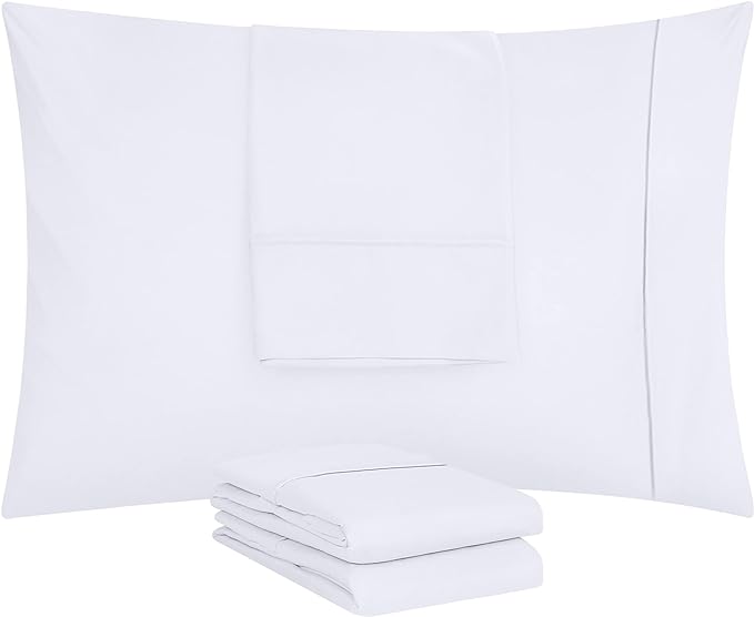 Utopia Bedding Standard Pillow Cases - 80 Pack - Envelope Closure - Soft Brushed Microfiber Fabric - Pillow Covers 20 X 26 Inches (Standard, White)