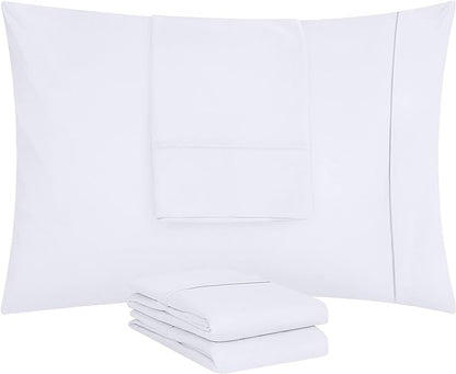 Utopia Bedding Standard Pillow Cases - 80 Pack - Envelope Closure - Soft Brushed Microfiber Fabric - Pillow Covers 20 X 26 Inches (Standard, White)