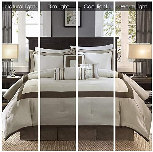 Madison Park Deluxe Hotel Style Comforter Set, 7PC Cal King Bedding Set