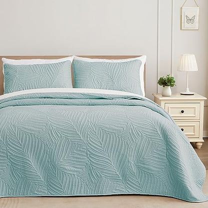 Exclusivo Mezcla Lightweight Twin Size Quilt Bedding Set, Soft Microfiber