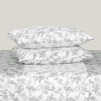 Feather & Stitch 100% Cotton Sateen 500 TC Twin Size Bed Sheet Set