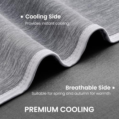 Topcee Cooling Blanket Throw 50"x70" for Hot Sleepers Summer Blanket