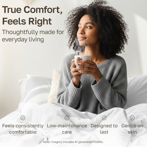 Soft Natural 100% Cotton Sateen Twin Bed Sheets, 3 Pc Set, Misty Grey