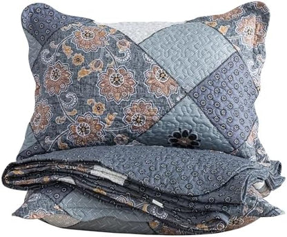 HoneiLife Queen Quilt Bedding Set - 3 Piece Microfiber Quilt Sets Reversible Bedspreads Rustic Coverlets for Queen Beds