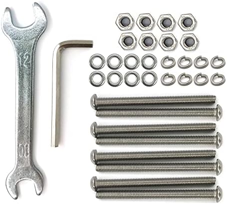Headboard & Footboard Hardware Kit - 304 Stainless Steel Nuts & Bolts