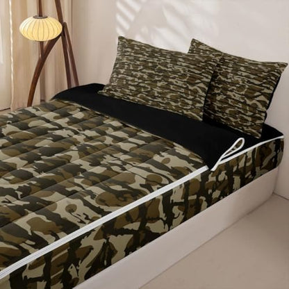 Feelyou Camouflage Wild Military Comforter Set Full Size Kids Boys Girls