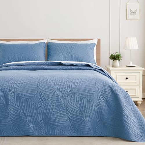 Exclusivo Mezcla Lightweight Full Queen Quilt Bedding Set, Soft Microfiber