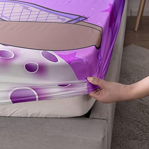 HOSIMA Black Girl Magic Queen Bedding Sets,1 Fitted Sheet+2 Pillowcases.