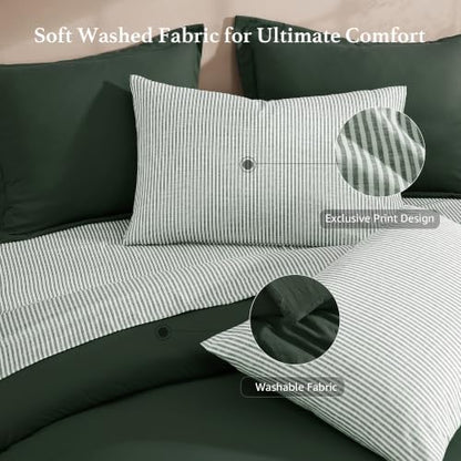 Super King Plus Comforter Set-7 Pieces Soft Bed in a Bag King Bedding Set