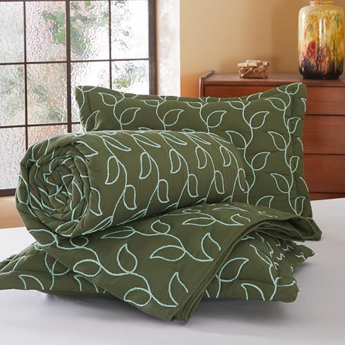 EVENHUG Quilt King Size Bedding Set with Pillow Sham Lightweight Bedspreads Coverlet Soft Reversible Bed Cover for All Season 3 Piece