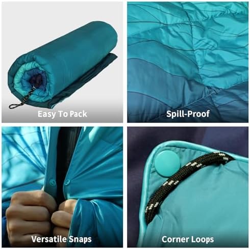 Camping Blanket Puffy Camp Blanket Large Outdoor Blanket