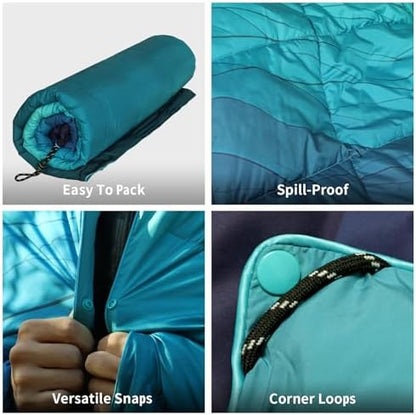 Camping Blanket Puffy Camp Blanket Large Outdoor Blanket