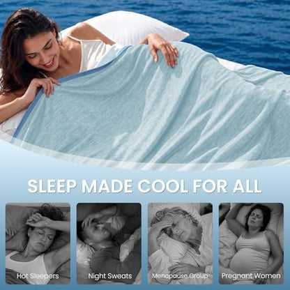 Topcee Cooling Blanket King Size 90"x108" for Hot Sleepers Summer Blanket
